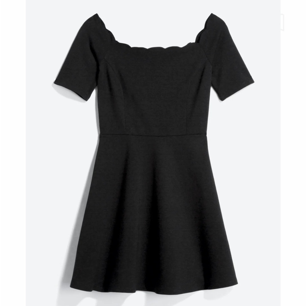 Vandalie Off The Shoulder Scallop Neckline Ponte Dress Stitch Fix